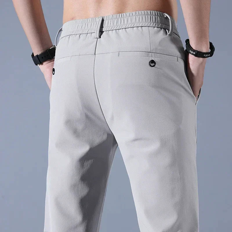 Pantaloni da golf pentru bărbați, confortabili, din bumbac și poliester