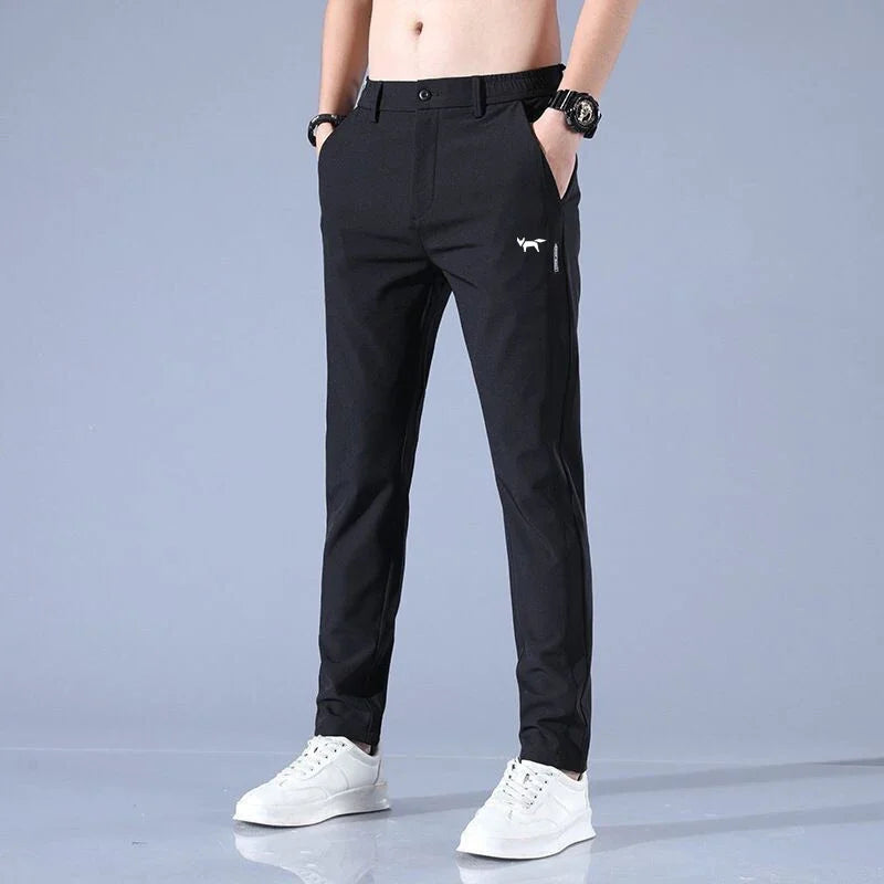 Pantaloni da golf pentru bărbați, confortabili, din bumbac și poliester