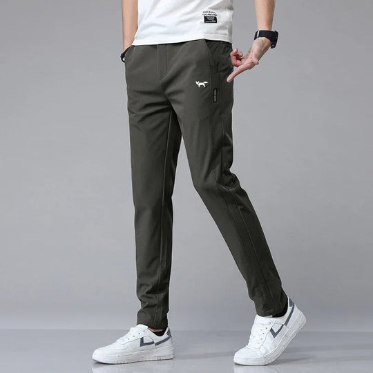 Pantaloni da golf pentru bărbați, confortabili, din bumbac și poliester