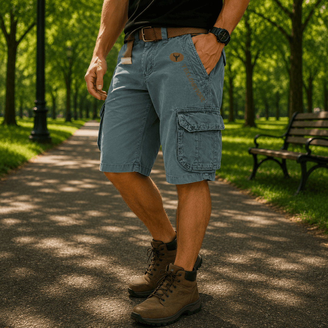 Pantaloni Scurți Bărbați Cargo Confortabili pentru Zile Active 4