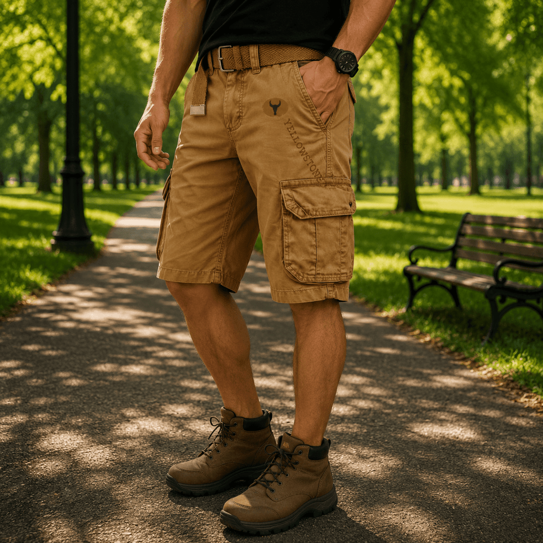 Pantaloni Scurți Bărbați Cargo Confortabili pentru Zile Active 6