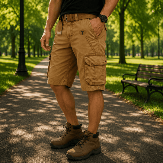 Pantaloni Scurți Bărbați Cargo Confortabili pentru Zile Active 6