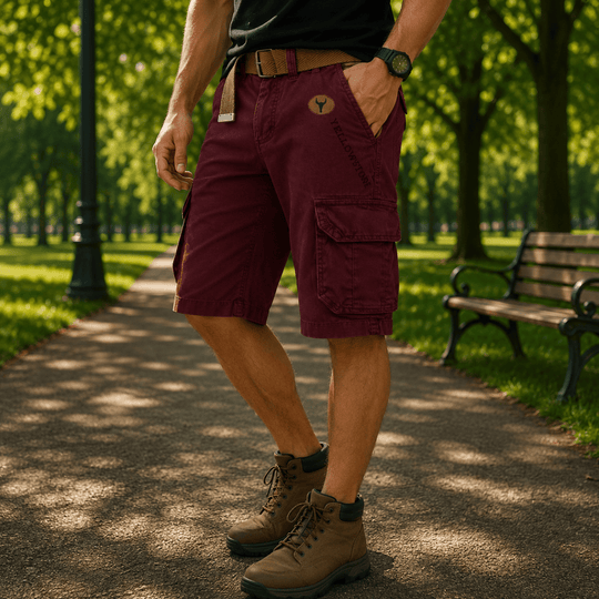 Pantaloni Scurți Bărbați Cargo Confortabili pentru Zile Active 7