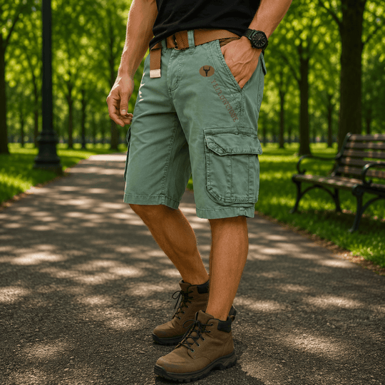 Pantaloni Scurți Bărbați Cargo Confortabili pentru Zile Active 8