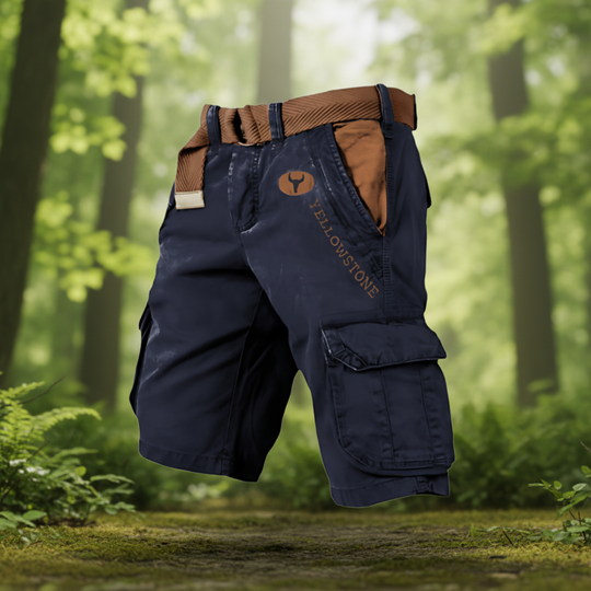 Pantaloni Scurți Bărbați Cargo Cu Design Funcțional pentru Activități Zilnice 4