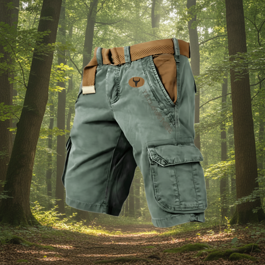 Pantaloni Scurți Bărbați Cargo Cu Design Funcțional pentru Activități Zilnice 8