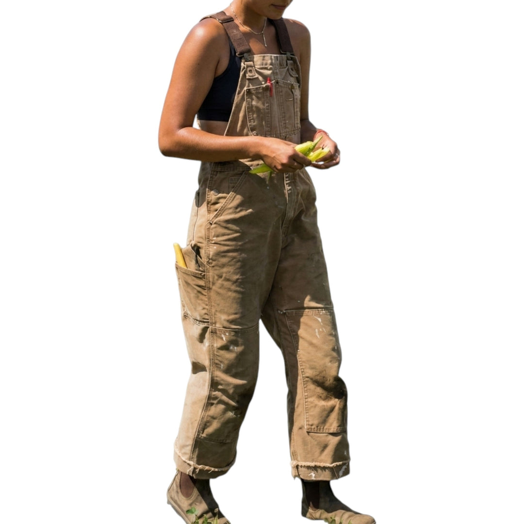 Pantaloni de grădină unisex cu bretele reglabile 0