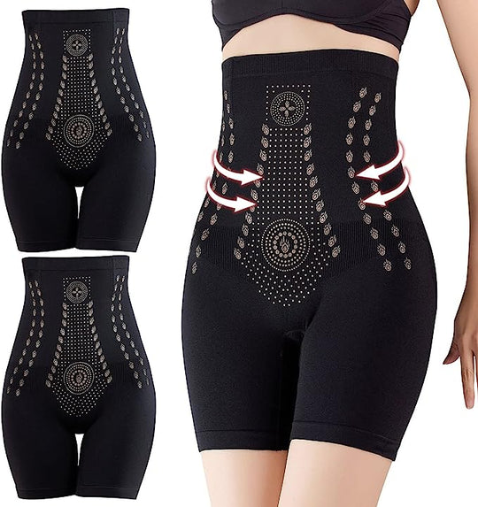 Pantaloni scurți cu talie înaltă și corectori de formă 0