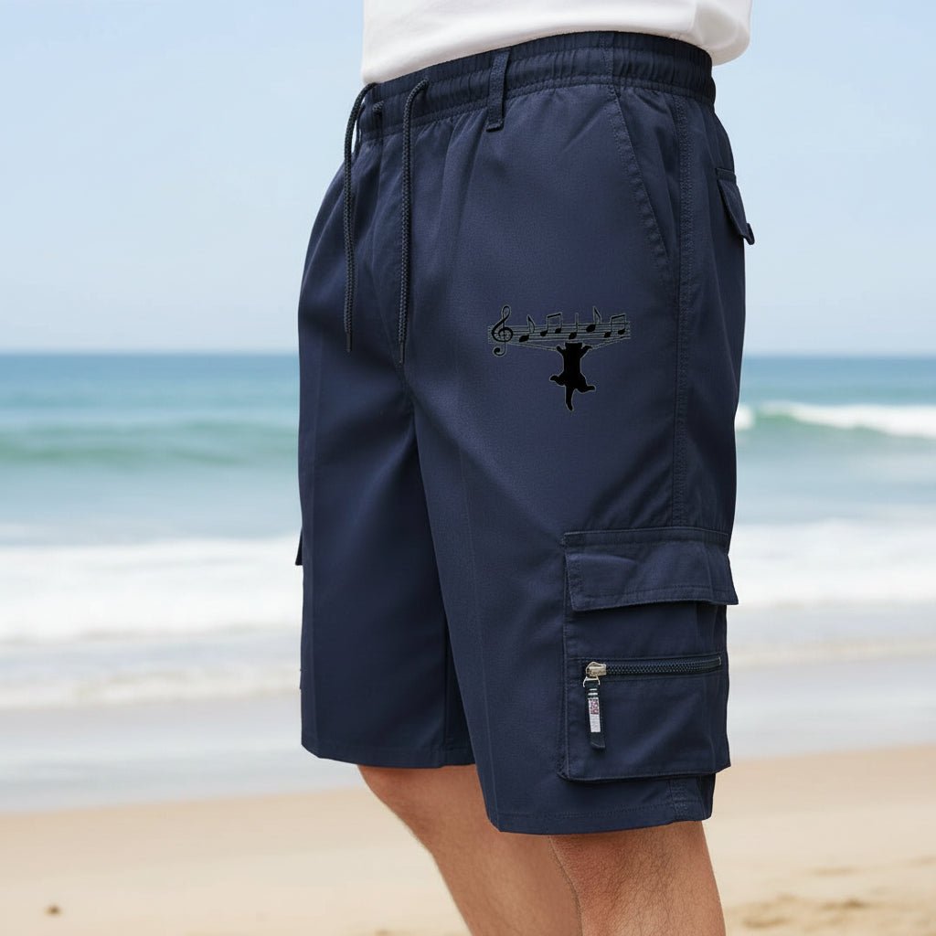 Pantaloni scurți de vară pentru bărbați cu buzunare utile 2