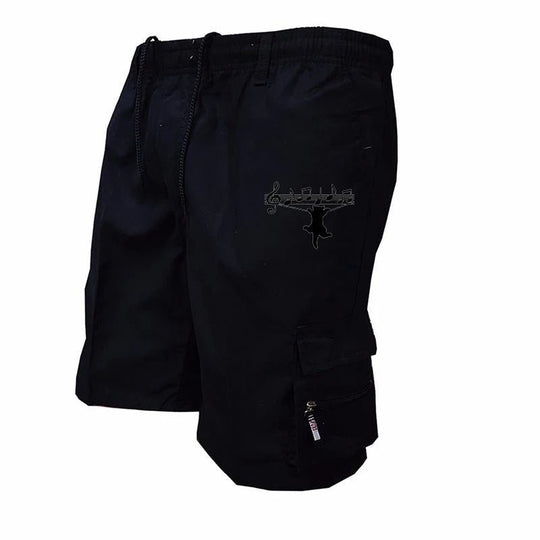 Pantaloni scurți de vară pentru bărbați cu buzunare utile 8
