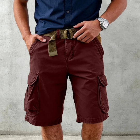Pantaloni scurți pentru bărbați cu design utilitar 1