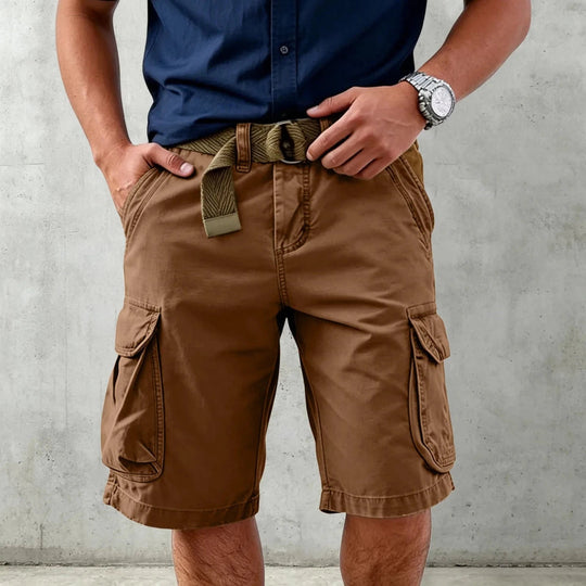 Pantaloni scurți pentru bărbați cu design utilitar 3