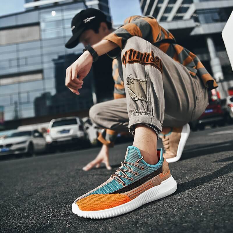 Pantofi Sport Țesăți Cu Model De Plasă Pentru Bărbați