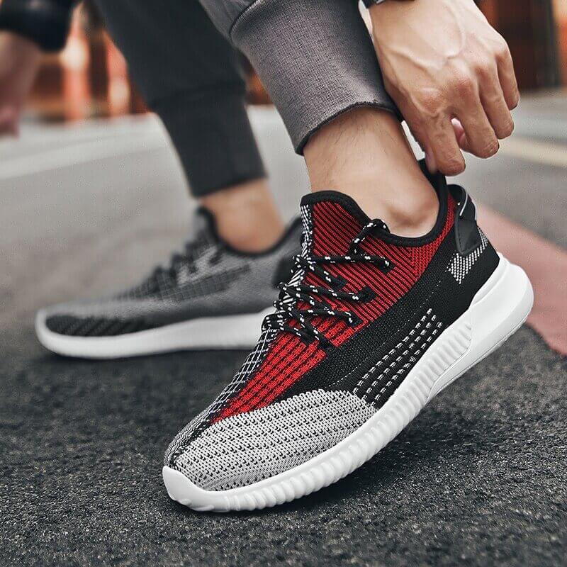 Pantofi Sport Țesăți Cu Model De Plasă Pentru Bărbați