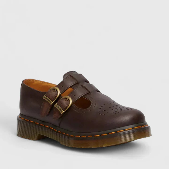 Pantofi Mary Jane pentru femei cu cataramă dublă, eleganți pentru ținute de vară 7
