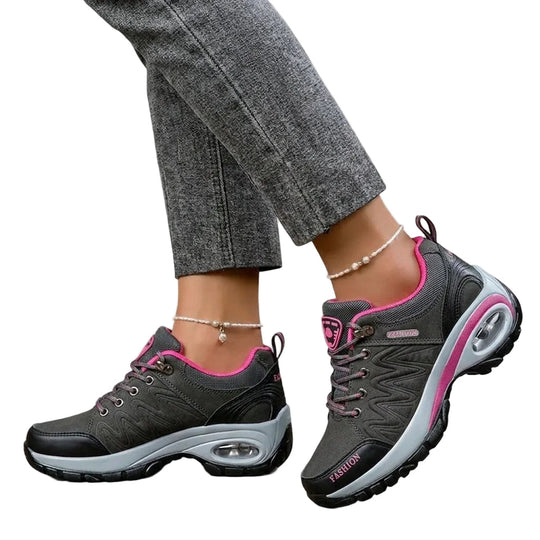 Pantofi de drumeție impermeabili pentru femei, cu design colorat 0