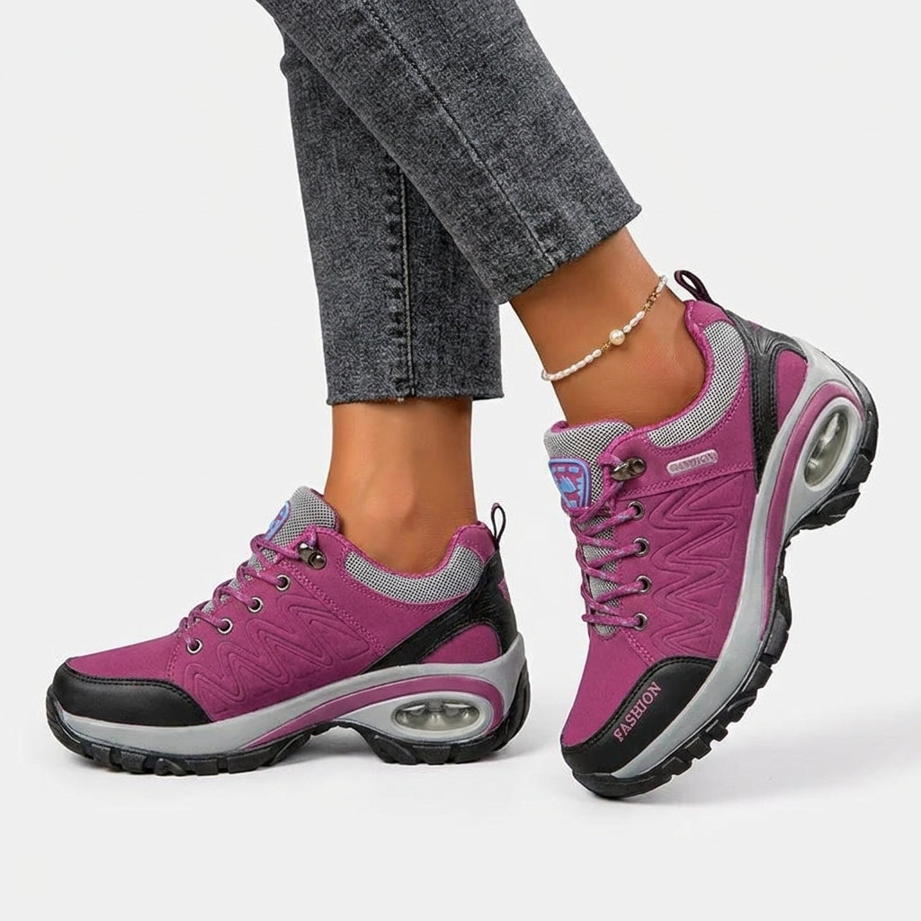 Pantofi de drumeție impermeabili pentru femei, cu design colorat 2