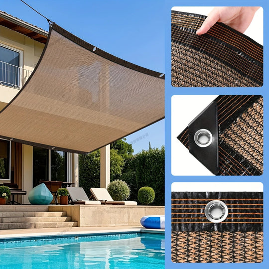 Pânză de Umbră pentru Grădină cu Design cu Ochiuri 1