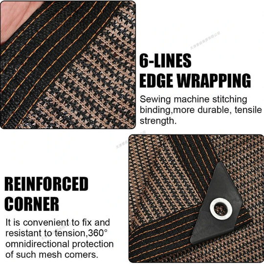 Pânză de Umbră pentru Grădină cu Design cu Ochiuri 5
