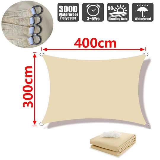 Pânză de umbră pentru exterior cu protecție UV și impermeabilă 10