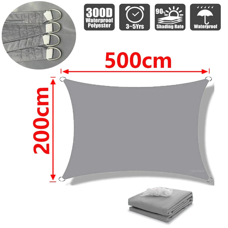 Pânză de umbră pentru exterior cu protecție UV și impermeabilă 24