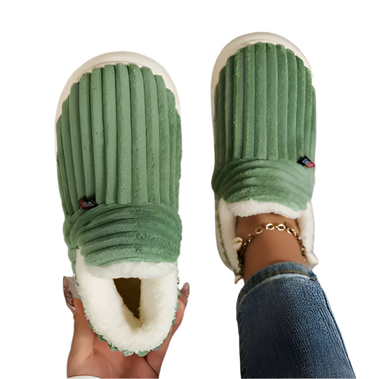 Papuci unisex, moi, din pluș, antiderapanți, design ergonomic 1