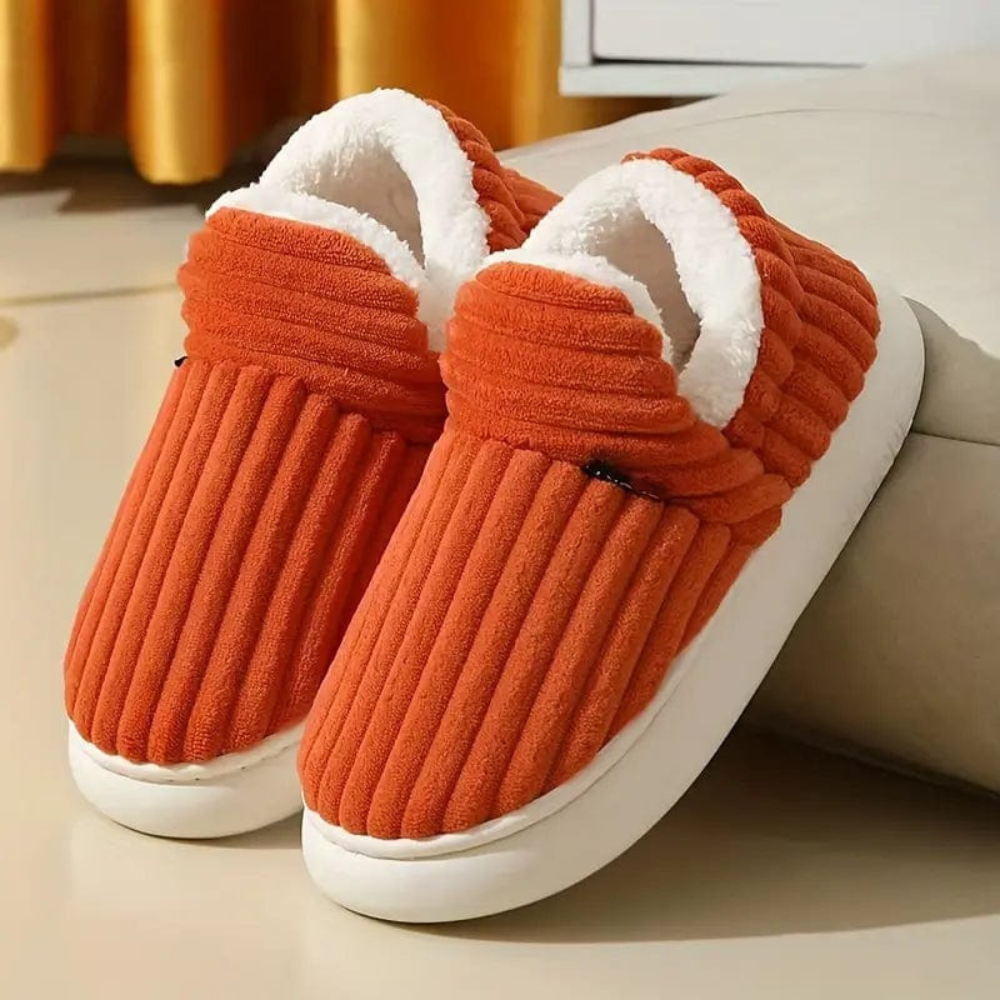 Papuci unisex, moi, din pluș, antiderapanți, design ergonomic 10