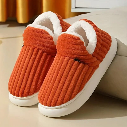 Papuci unisex, moi, din pluș, antiderapanți, design ergonomic 10