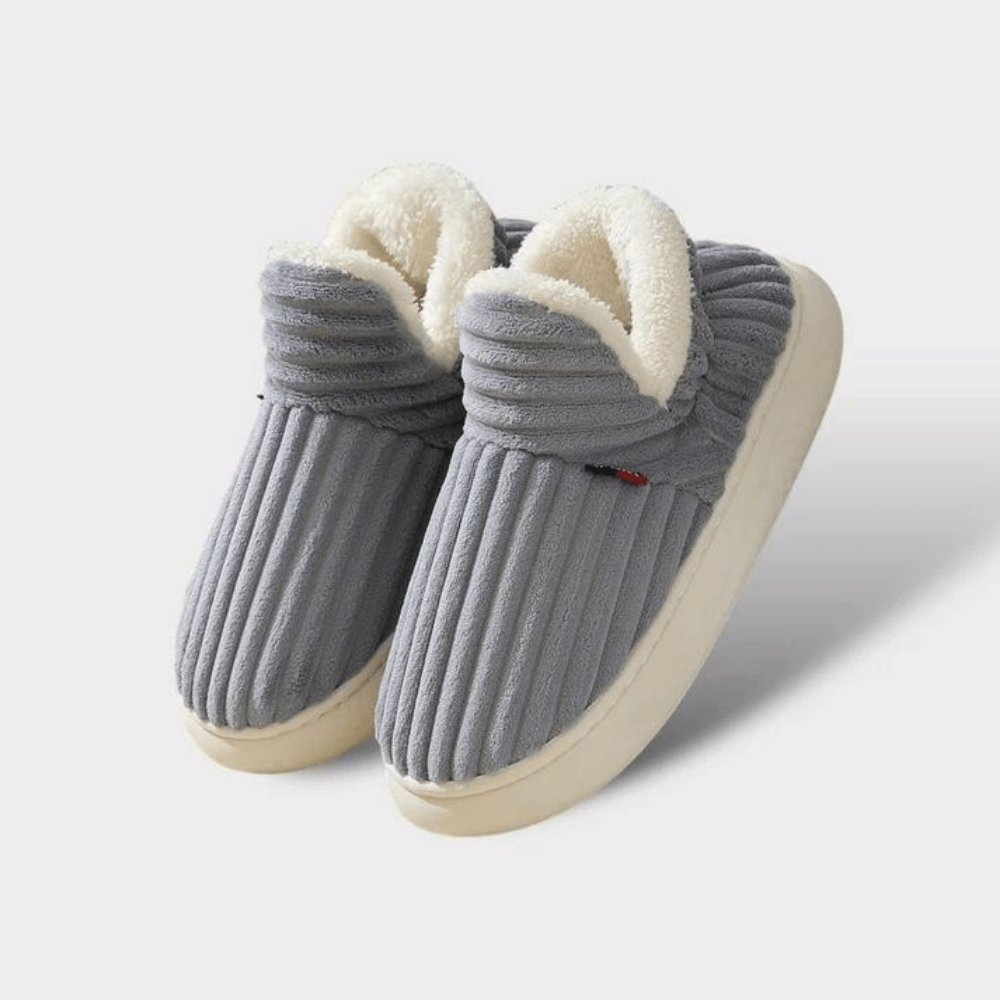 Papuci unisex, moi, din pluș, antiderapanți, design ergonomic 3