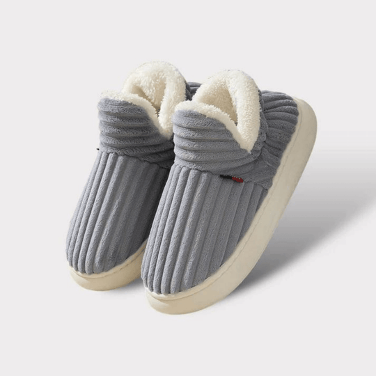 Papuci unisex, moi, din pluș, antiderapanți, design ergonomic 3