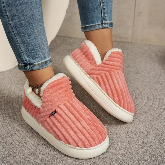 Papuci unisex, moi, din pluș, antiderapanți, design ergonomic 7
