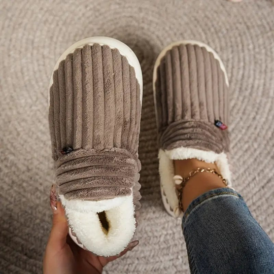Papuci unisex, moi, din pluș, antiderapanți, design ergonomic 8