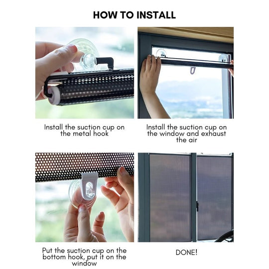 Parasolar Retractabil Interior Modern pentru Protecție UV 3