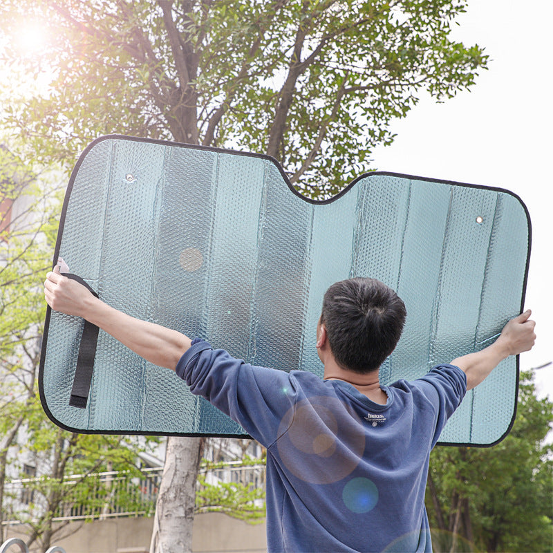 Parasolar pliabil unisex pentru mașină cu protecție termică reflectorizantă 3