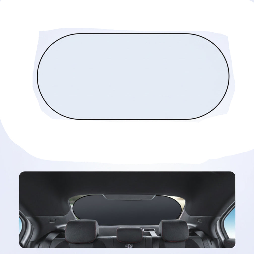 Parasolar unisex pliabil pentru lunetă cu design oval 0