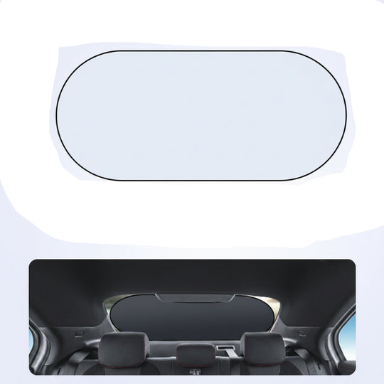 Parasolar unisex pliabil pentru lunetă cu design oval 0