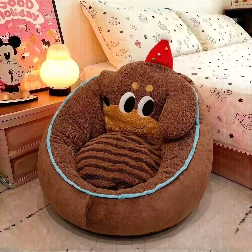 Pat pentru Câini și Pisici Mici cu Margine Înaltă și Design Confortabil 1