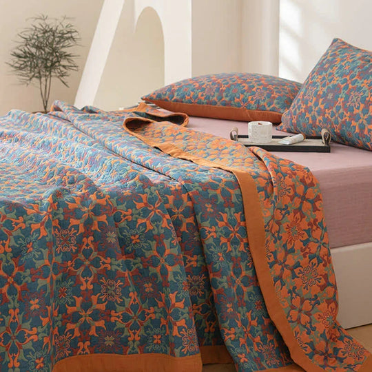 Pătură Groasă de Iarnă cu Șase Straturi pentru Femei, Design Modern Albastru 3