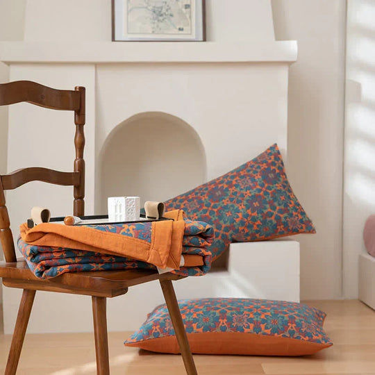 Pătură Groasă de Iarnă cu Șase Straturi pentru Femei, Design Modern Albastru 4