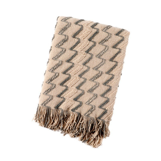 Pătură decorativă cu model zig-zag pentru femei 7