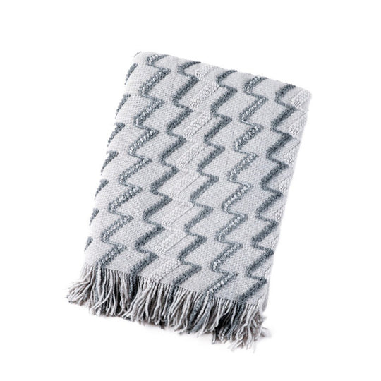 Pătură decorativă cu model zig-zag pentru femei 9