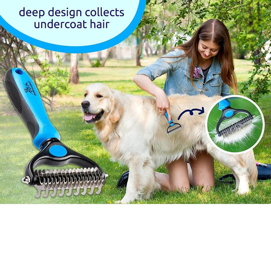 Perie De Îngrijire Pentru Animale De Companie Cu Perii Duble