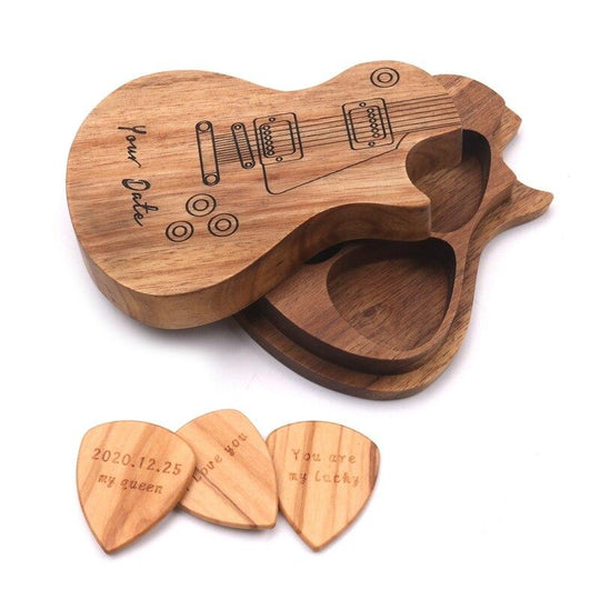 Plecțuri De Chitară Gravate În Lemn