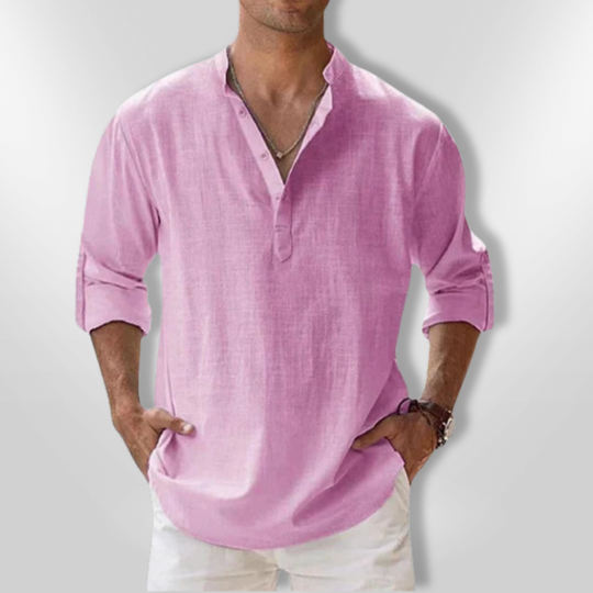 Polo Homme Décontracté Lin Respirant 10