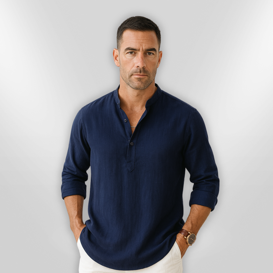 Polo Homme Décontracté Lin Respirant 4