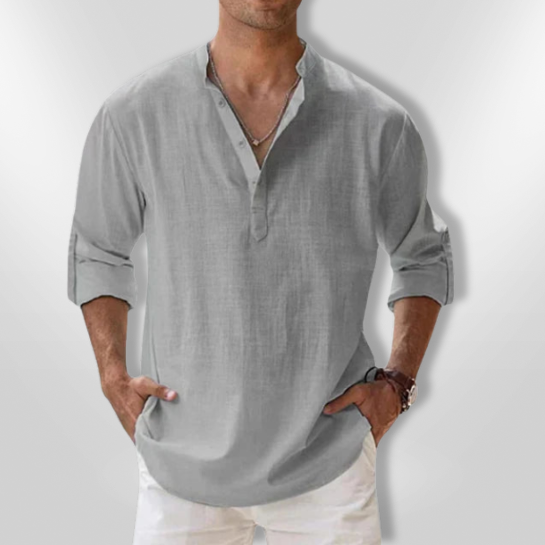 Polo Homme Décontracté Lin Respirant 7