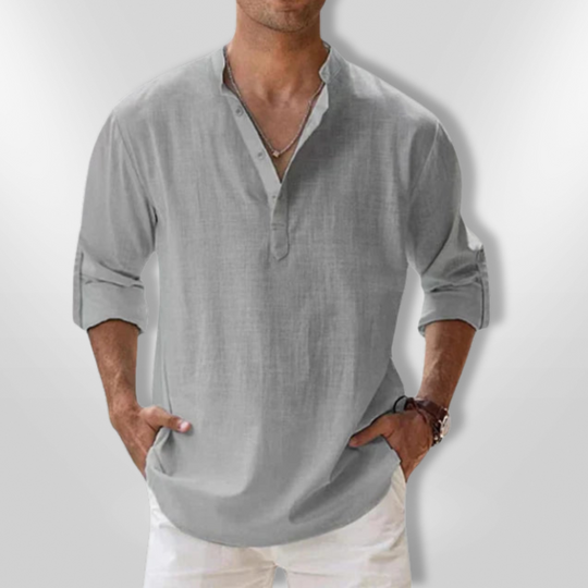 Polo Homme Décontracté Lin Respirant 7
