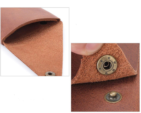 Portofel Minimalist Slim Pentru Carduri Din Piele