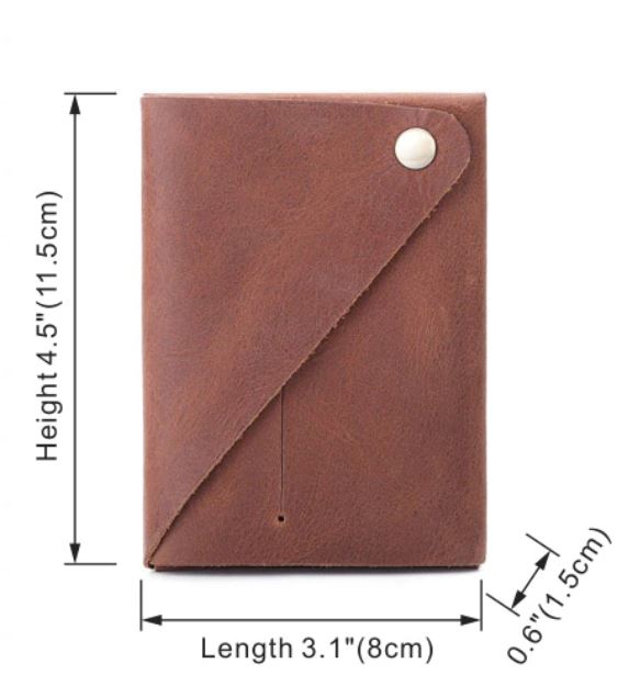 Portofel Minimalist Slim Pentru Carduri Din Piele