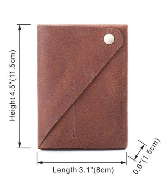 Portofel Minimalist Slim Pentru Carduri Din Piele